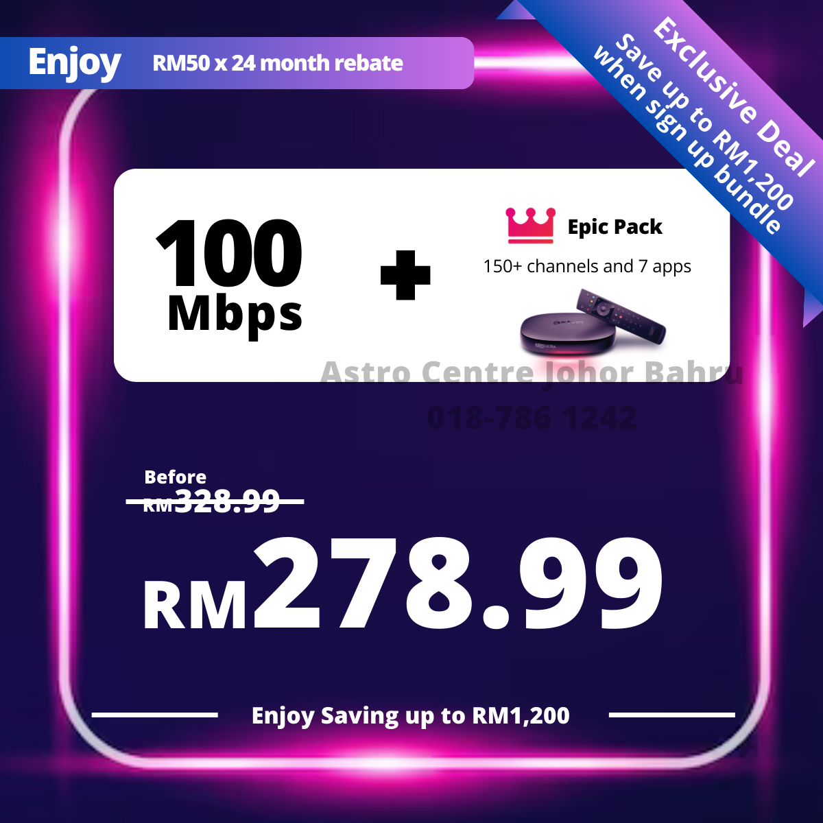 Astro 100Mbps + Astro One - Epic Pack