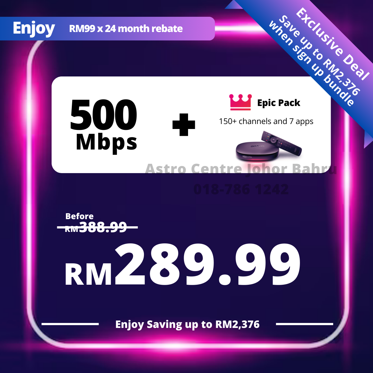 Astro 500Mbps + Astro One - Epic Pack