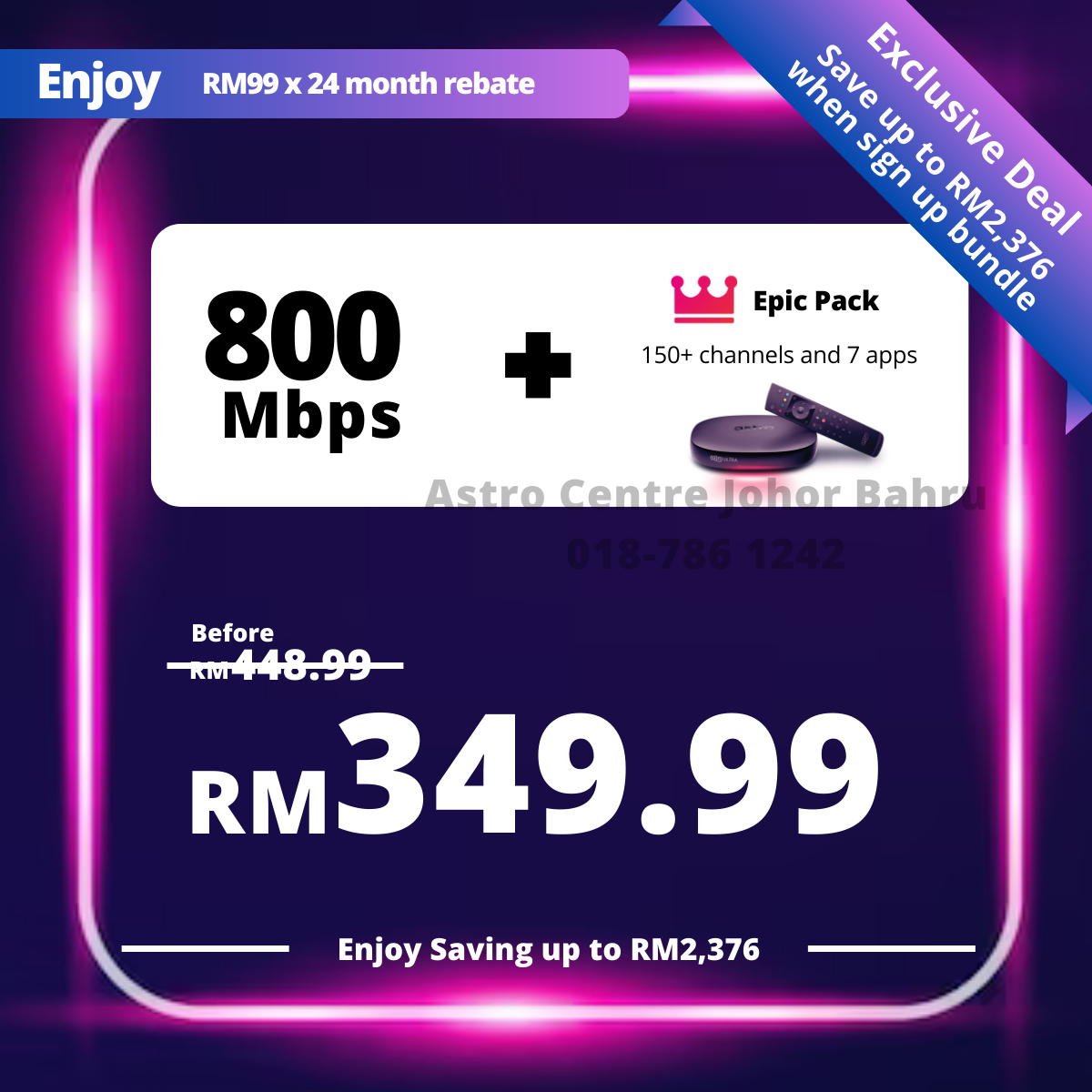 Astro 800Mbps + Astro One - Epic Pack