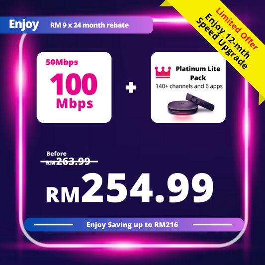 Astro 50Mbps + Platinum Lite Pack