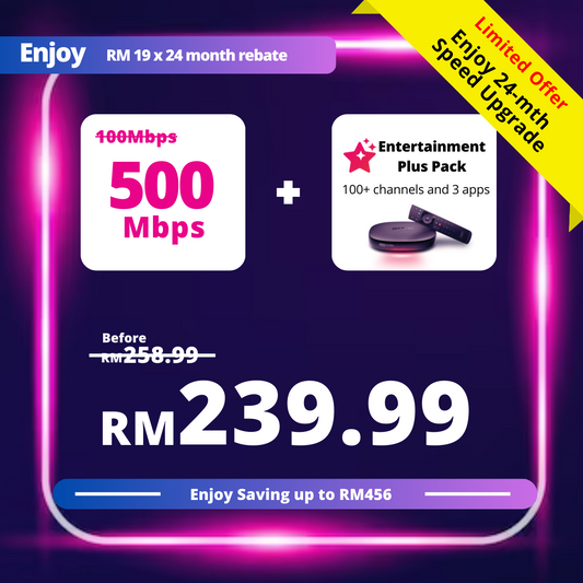 Astro 100Mbps + Entertainment Plus Pack